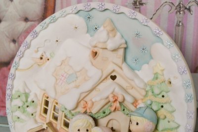 画像6: 箱入り　1996年　Precious Moments☆プレシャスモーメンツ ライトプレート☆シュガータウン