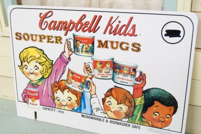 画像2: 42x62cm 1993年☆Campbell Kids キャンベル　ビンテージ　ストアサイン☆