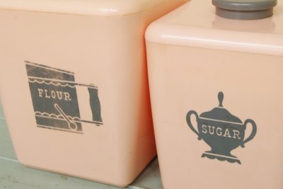 画像7: BURROUGHS☆ビンテージ　キャニスターセット☆ピンク