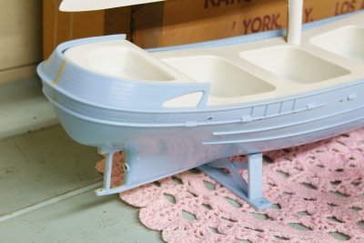 画像8: レア！50s 箱入り☆Karoff ビンテージ　ベビーナーサリージャー＆ヨットトレイセット☆