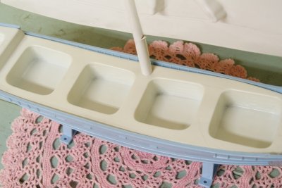 画像6: レア！50s 箱入り☆Karoff ビンテージ　ベビーナーサリージャー＆ヨットトレイセット☆