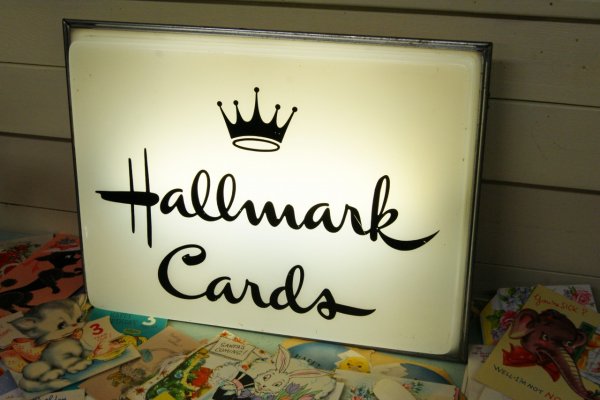 画像1: ☆Hallmark Cards/ホルマーク　カード　ビンテージ　ライトバナーサイン☆ (1)