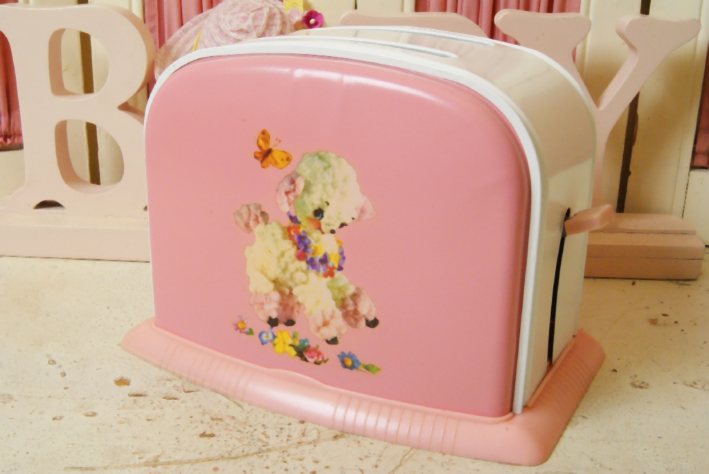 ☆ビンテージ ティン製トースタートイ☆ヒツジデカール - Merry Bee