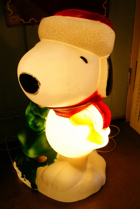 75cm Snoopy スヌーピー クリスマス モールドライト Merry Bee